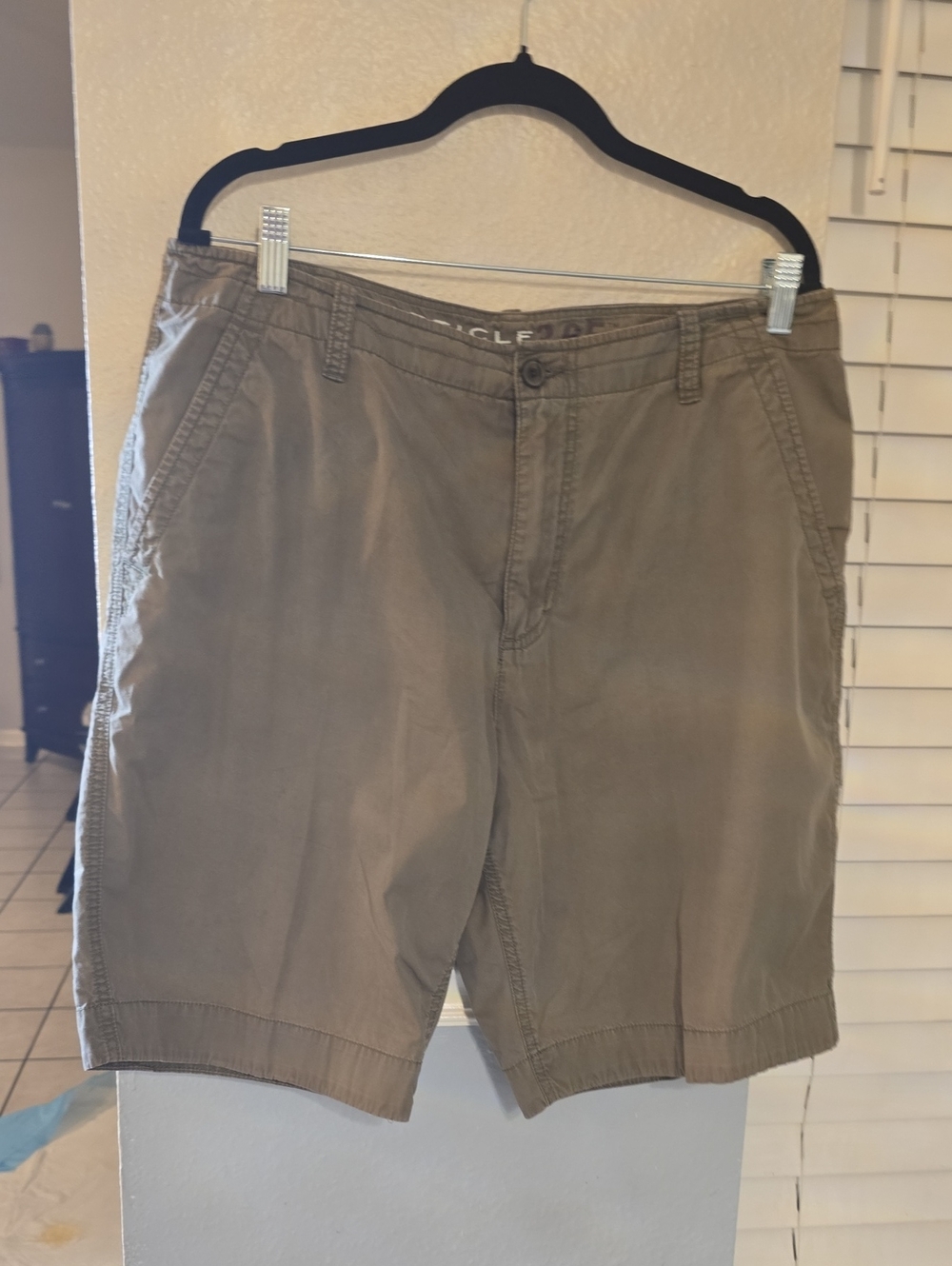 Article Men's Olive Flat Front Shorts